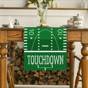 Super Bowl Party Table Runner Touchdown American Football 13"x74" New Decor